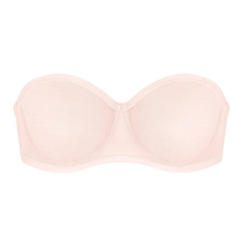 Leopard Unlined Strapless Minimizer Bra