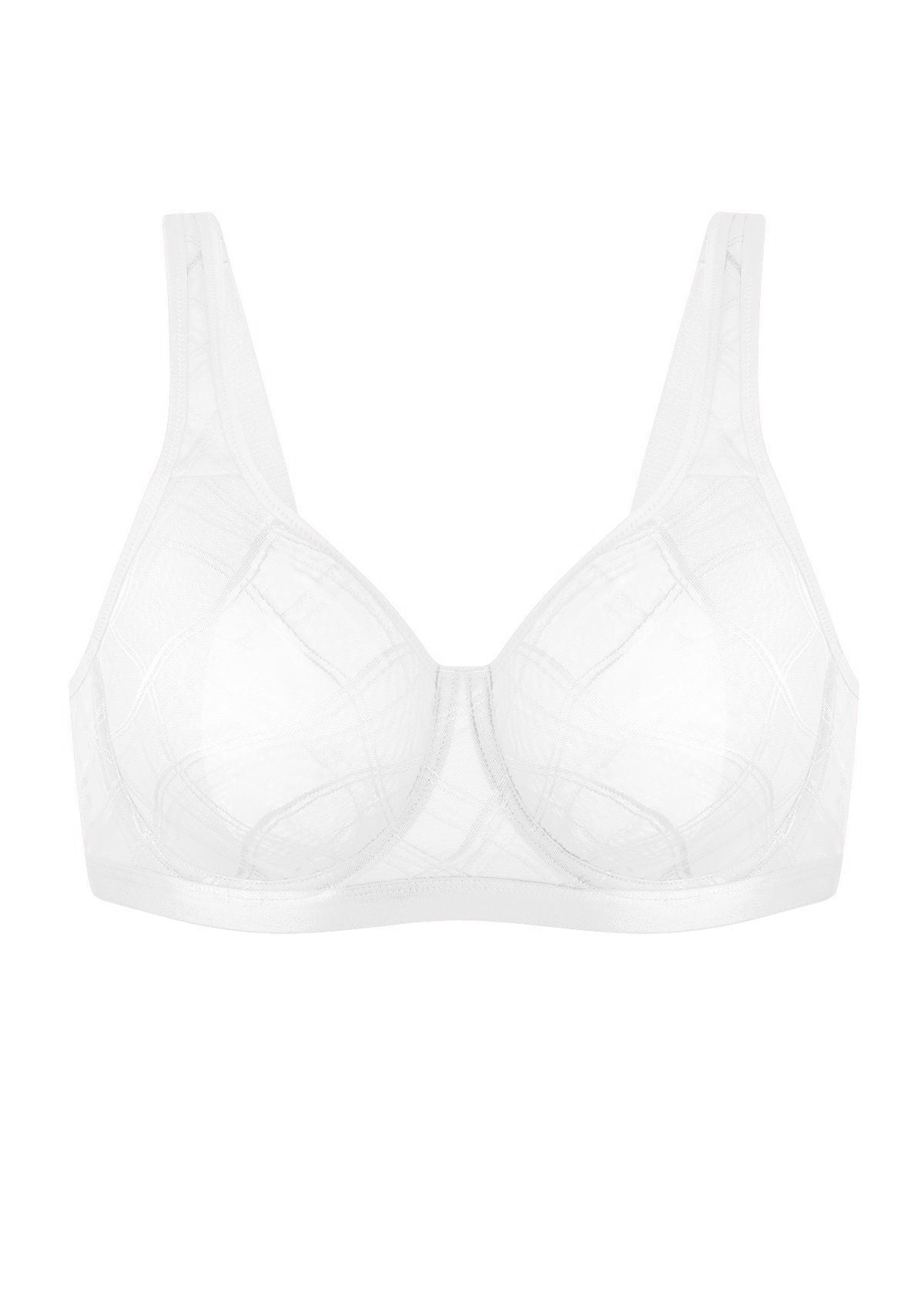 HSIA Skylark Breathable Lightweight Supportive Jacquard Mesh Wide Strap 3/4 Cup Comfort Bra