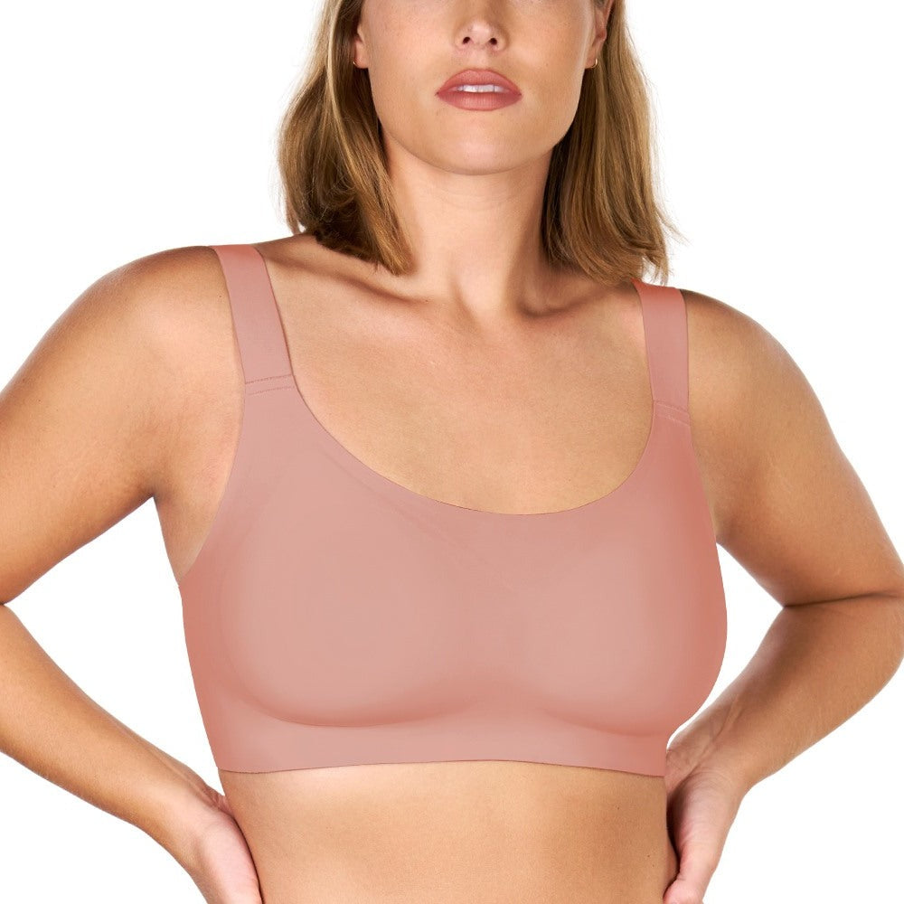 Songful Smooth Fit U-Neck Plus Size Wireless All-Day Comfort Full Coverage T-shirt Bra