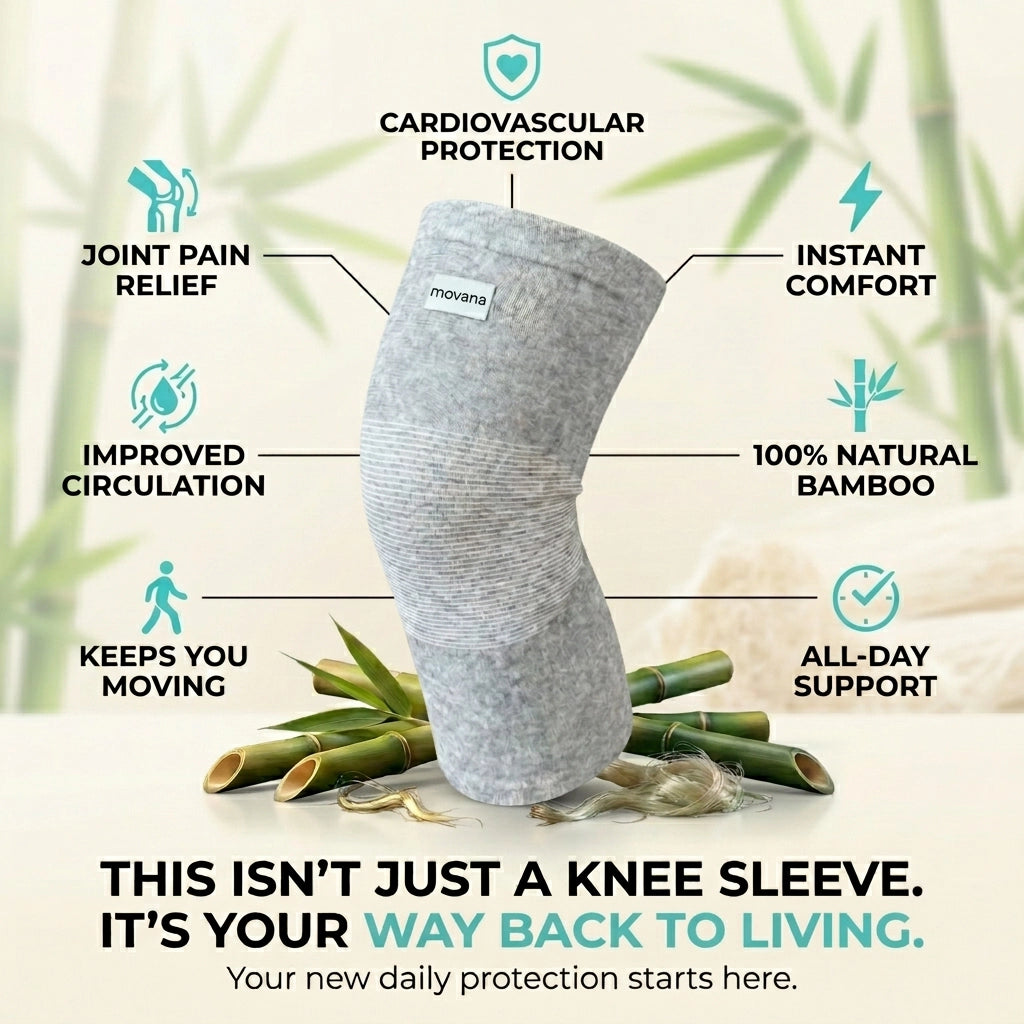 FitSlim Movana™ : The bamboo knee sleeve trusted by thousands of Americans to relieve knee pain and discomfort.