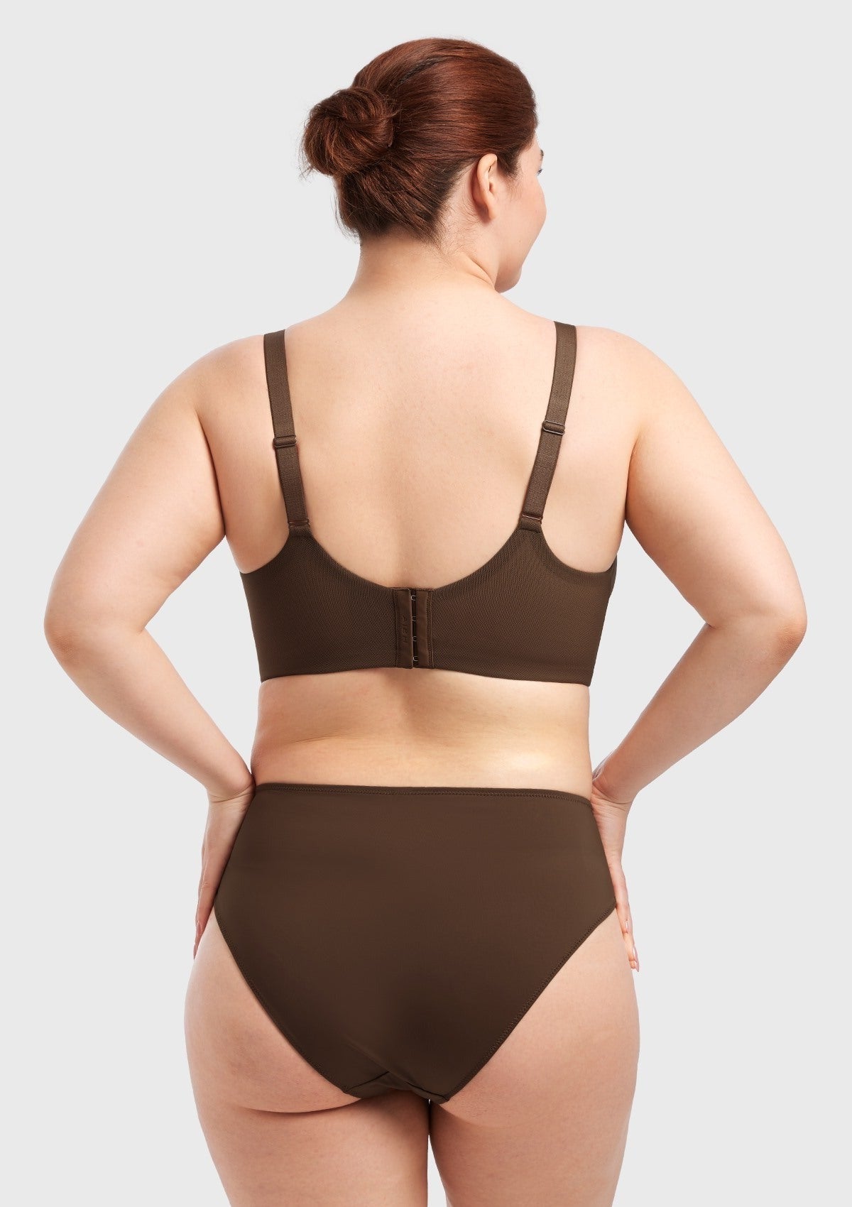 AirMesh Dark Beige Full Coverage Smooth Mesh Lightly Padded Lined Underwire T-Shirt Bra