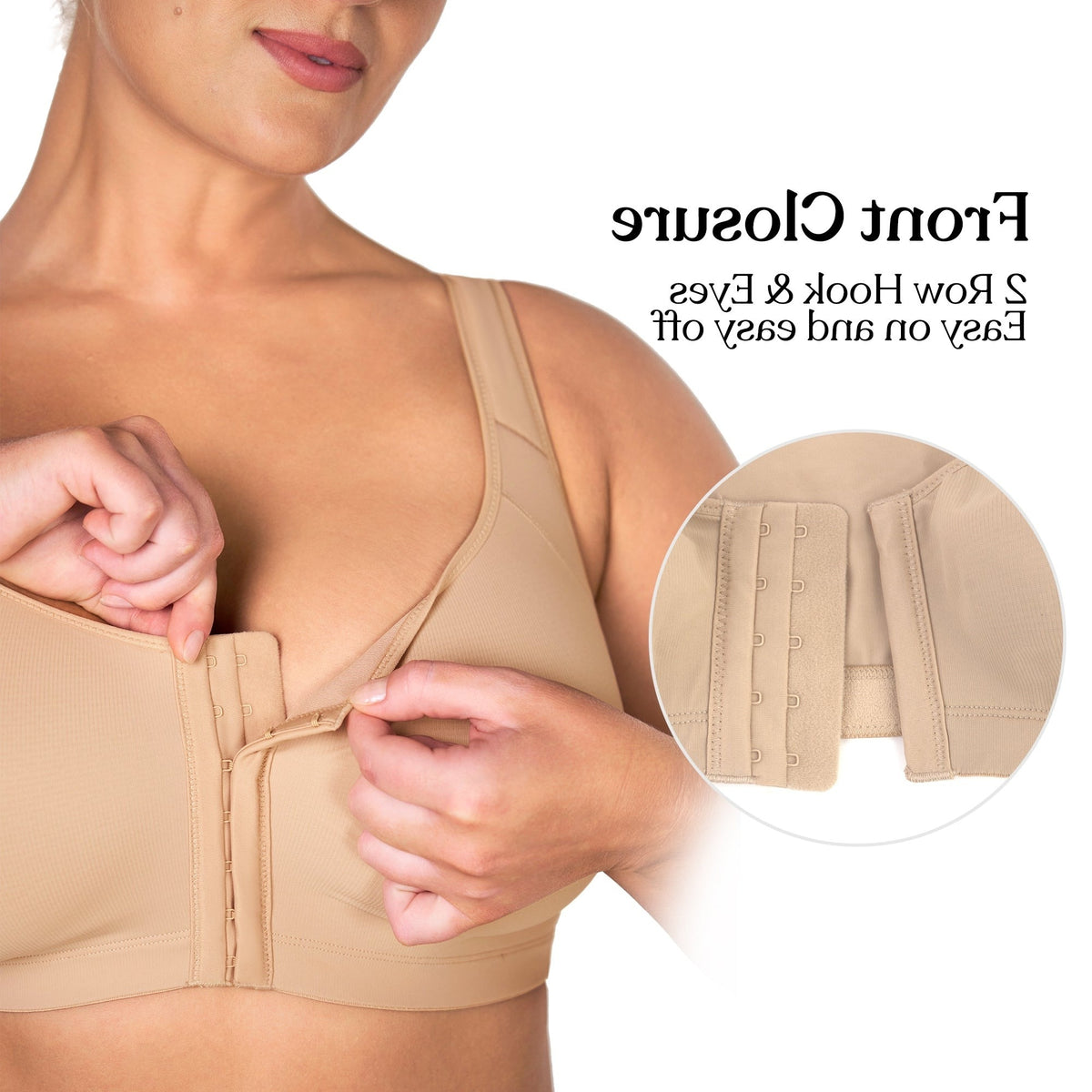 AlignFit Front Closure Posture Corrector Wireless Minimizer Full Coverage Bra