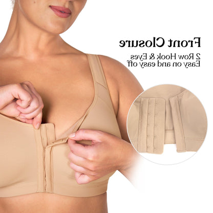AlignFit Front Closure Posture Corrector Wireless Minimizer Full Coverage Bra