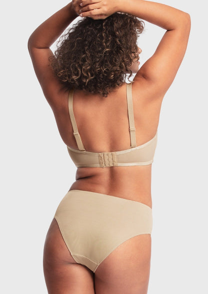 Bella Sheer Mesh Unlined Underwire Strapless Balconette Bra