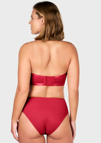 Bella Sheer Mesh Unlined Underwire Strapless Balconette Bra
