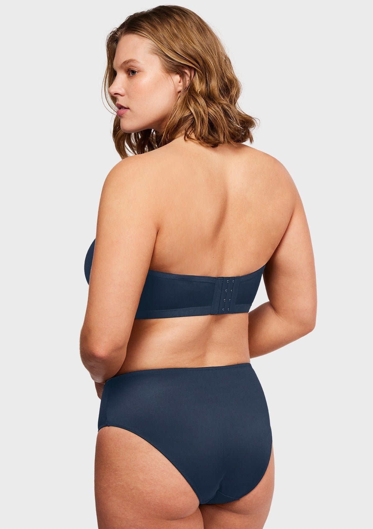 Bella Sheer Mesh Unlined Underwire Strapless Balconette Bra