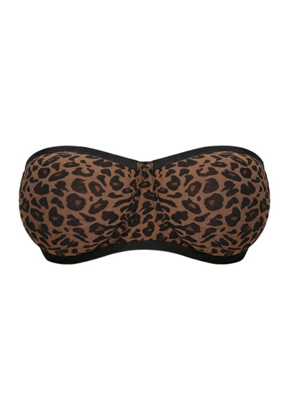 Bella Sheer Mesh Unlined Underwire Strapless Balconette Bra