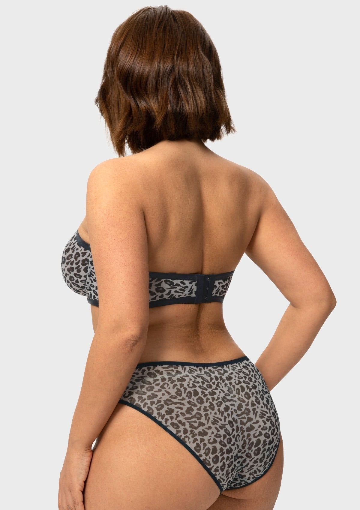 Bella Sheer Mesh Unlined Underwire Strapless Balconette Bra
