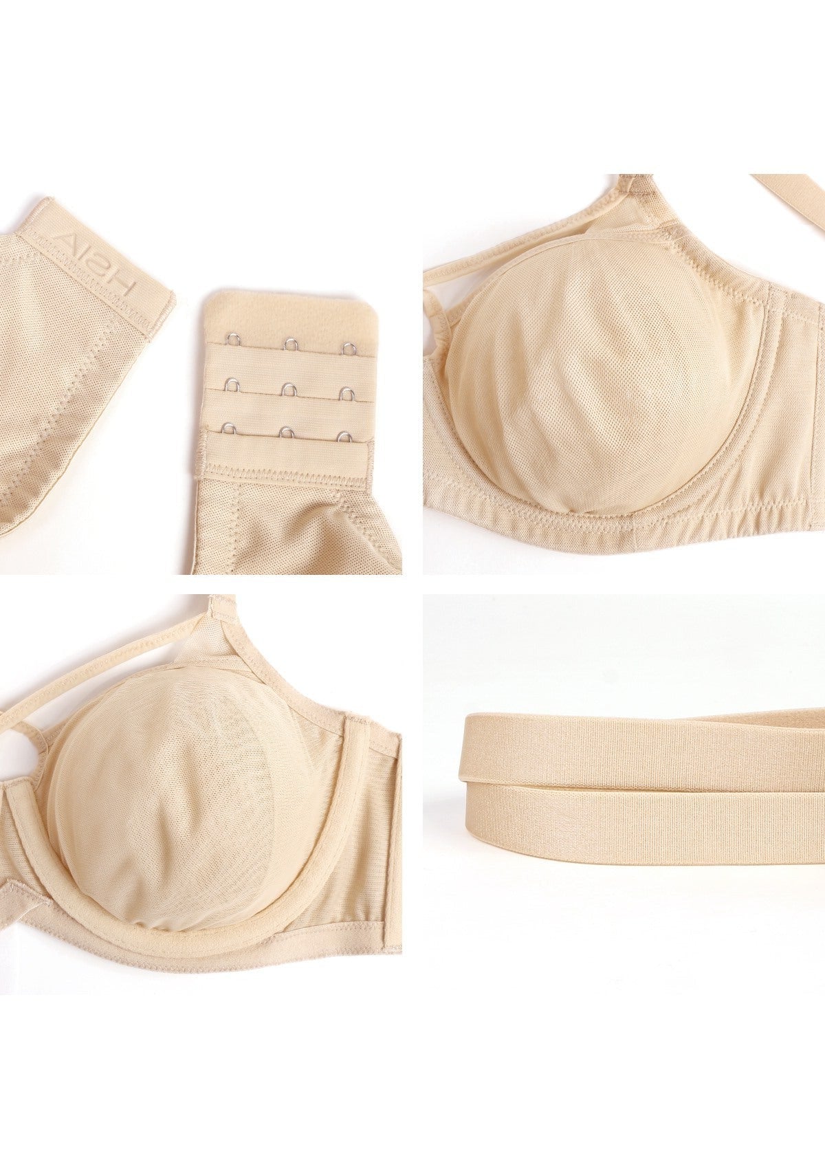 Billie Cross Front Strap Barbie Pink Smooth Sheer Mesh Underwire Bra