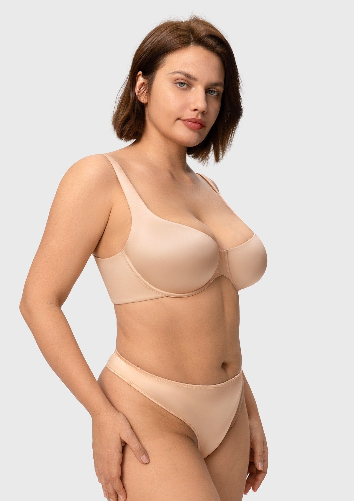 Cloud Satin Seamless Balconette T-Shirt Bra