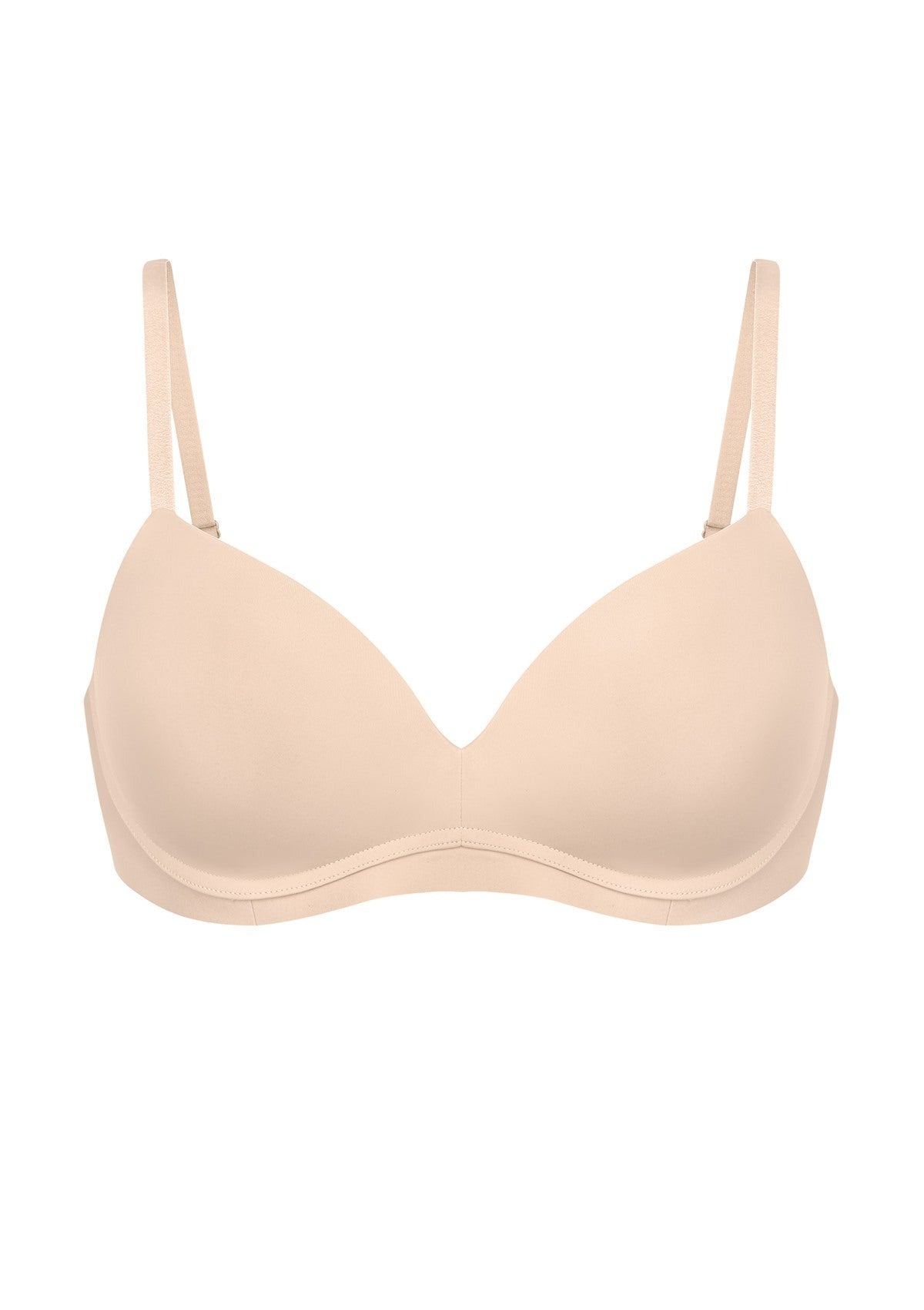 Comfortable Wireless Push Up Plunge Bra with Padded V Lift