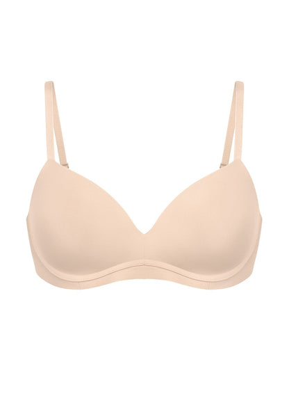 Comfortable Wireless Push Up Plunge Bra with Padded V Lift
