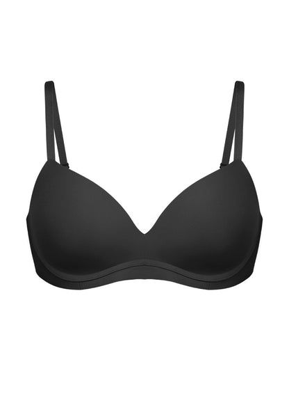 Comfortable Wireless Push Up Plunge Bra with Padded V Lift