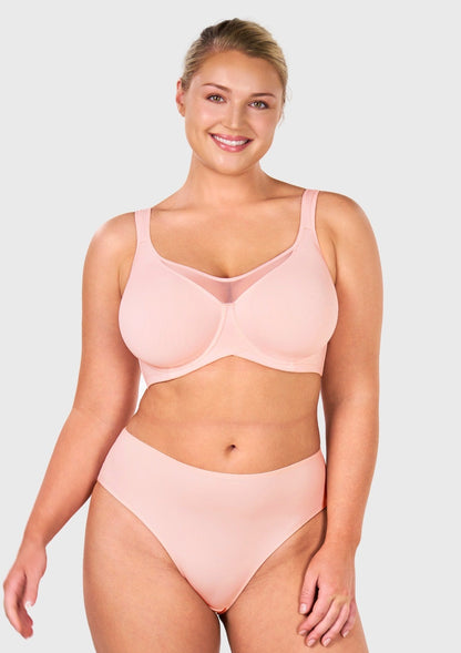 CoolComfort Smoothing Unlined Underwire Minimizer Bra