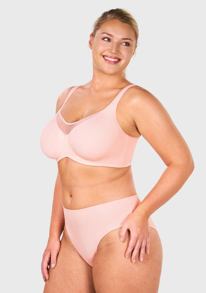 CoolComfort Smoothing Unlined Underwire Minimizer Bra