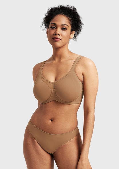 CoolComfort Smoothing Unlined Underwire Minimizer Bra