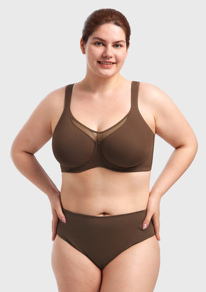 CoolComfort Smoothing Unlined Underwire Minimizer Bra
