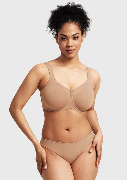 CoolComfort Smoothing Unlined Underwire Minimizer Bra
