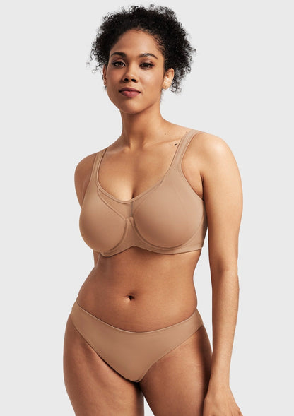 CoolComfort Smoothing Unlined Underwire Minimizer Bra