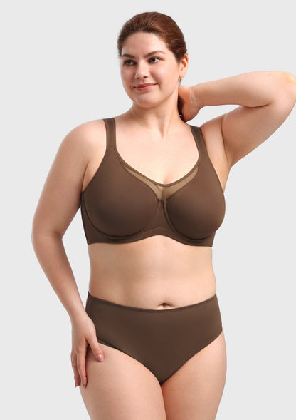 CoolComfort Smoothing Unlined Underwire Minimizer Bra