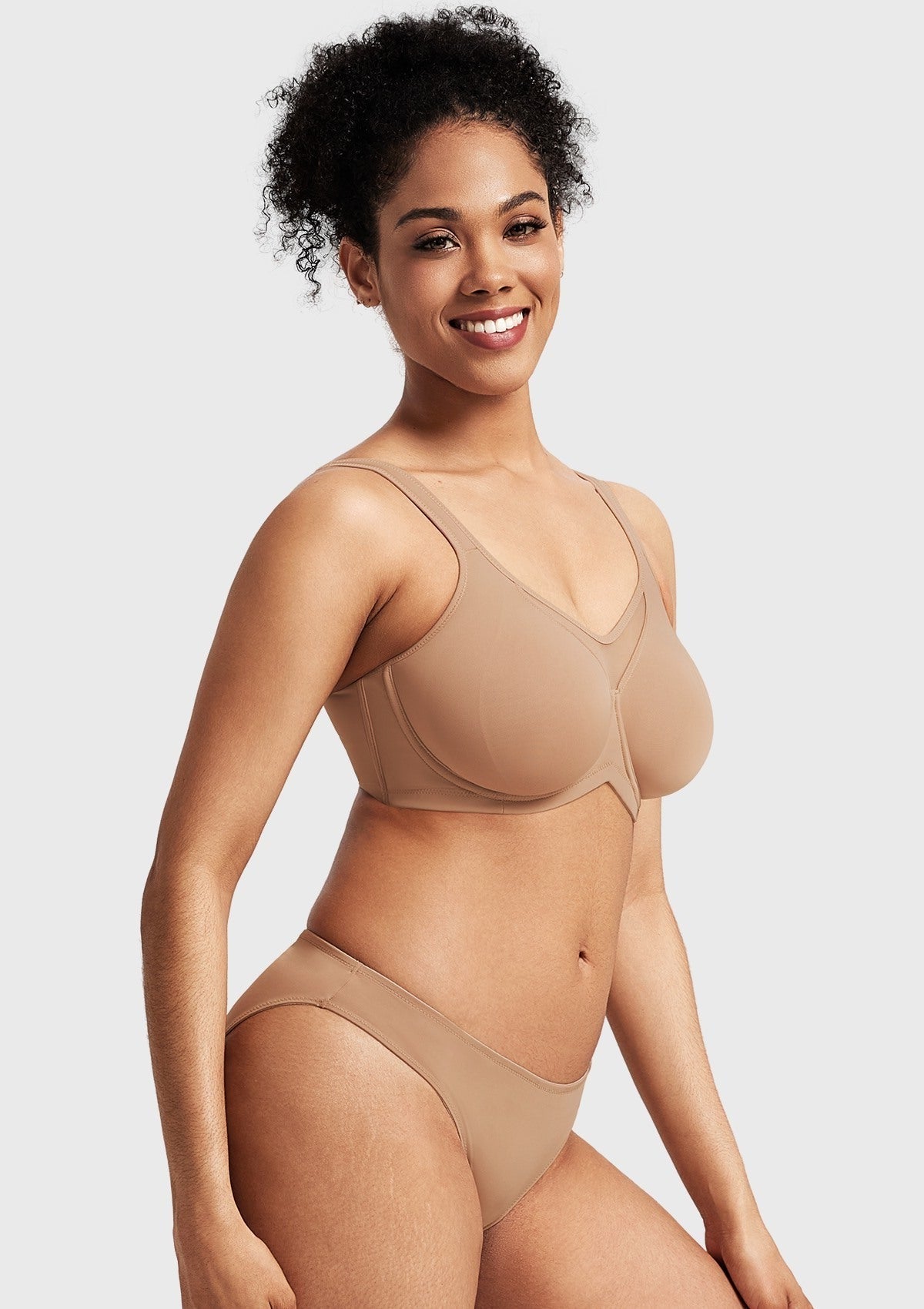 CoolComfort Smoothing Unlined Underwire Minimizer Bra