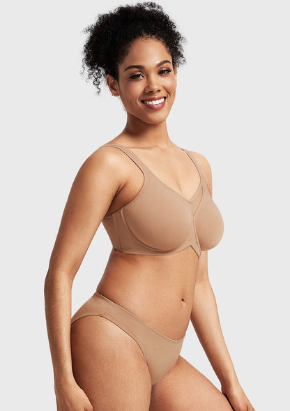 CoolComfort Smoothing Unlined Underwire Minimizer Bra