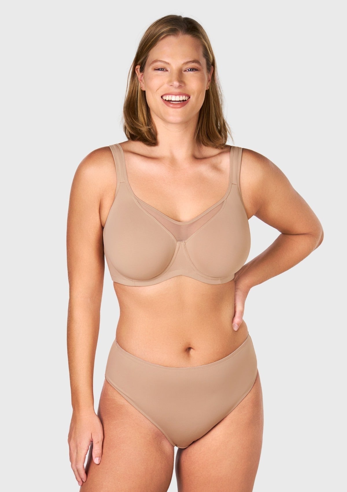 CoolComfort Smoothing Unlined Underwire Minimizer Bra