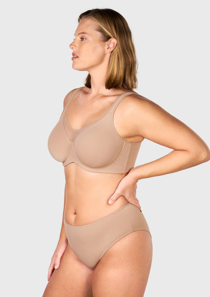 CoolComfort Smoothing Unlined Minimizer Underwire Bra
