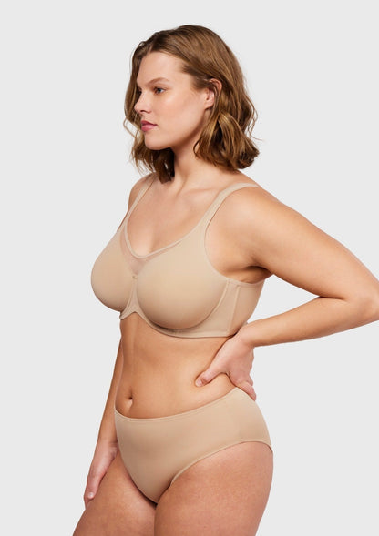 CoolComfort Smoothing Unlined Minimizer Underwire Bra