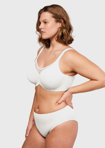 CoolComfort Smoothing Unlined Minimizer Underwire Bra