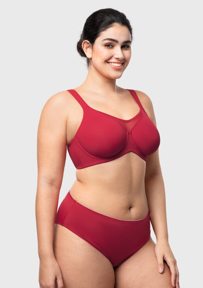 CoolComfort Smoothing Unlined Minimizer Underwire Bra