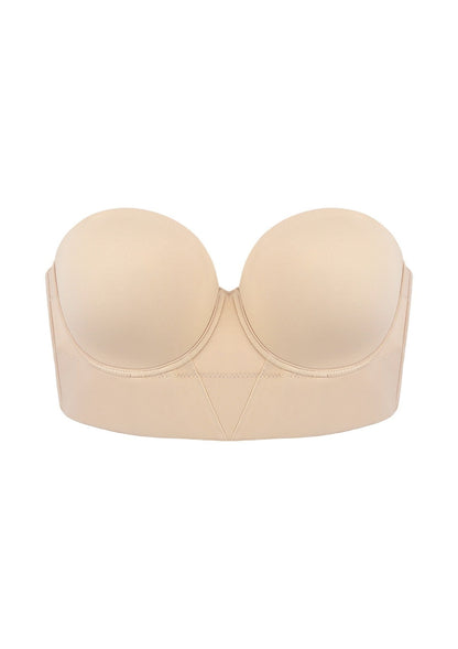 Daisy Smooth Lace Lightly Padded Longline Underwire Strapless Balconette Bra