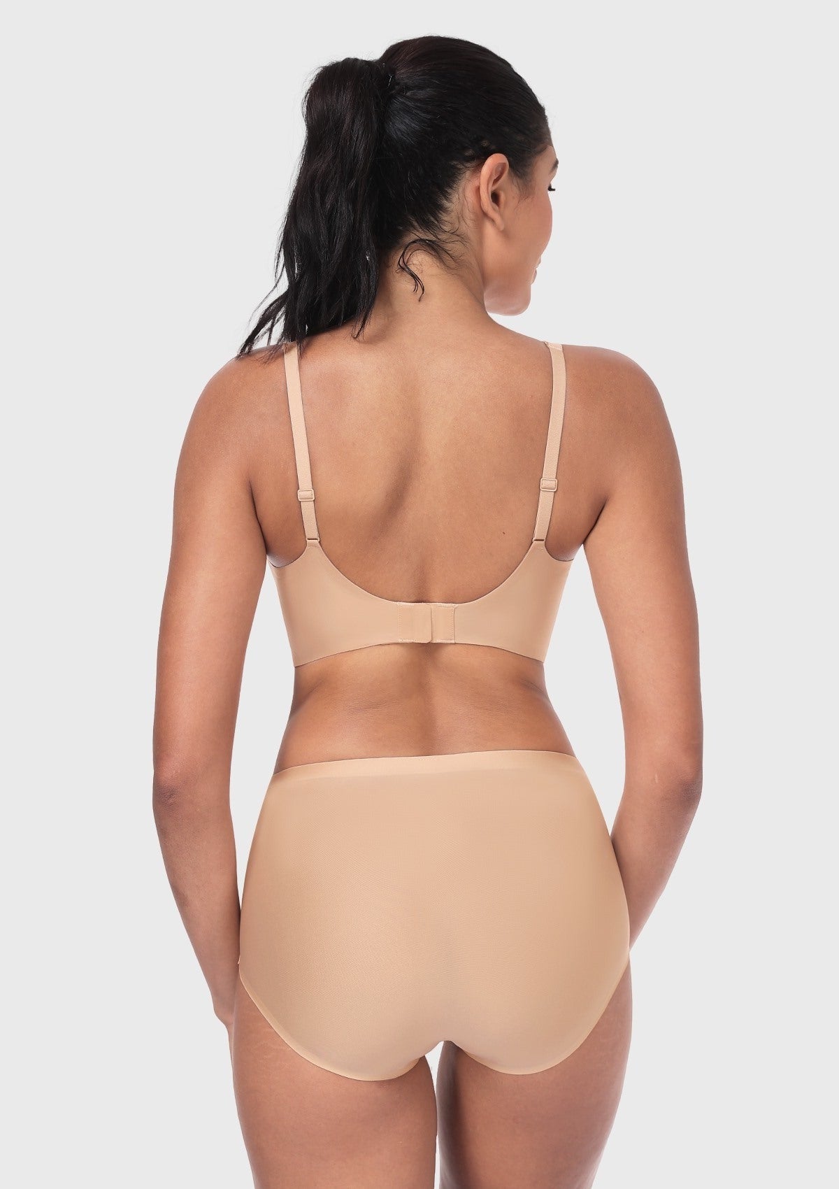 Deep V Seamless Bra Wireless Lift Breathable Perforated Foam Cups