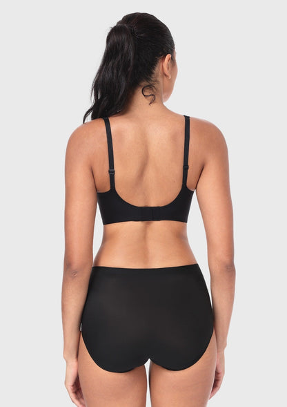 Deep V Seamless Bra Wireless Lift Breathable Perforated Foam Cups