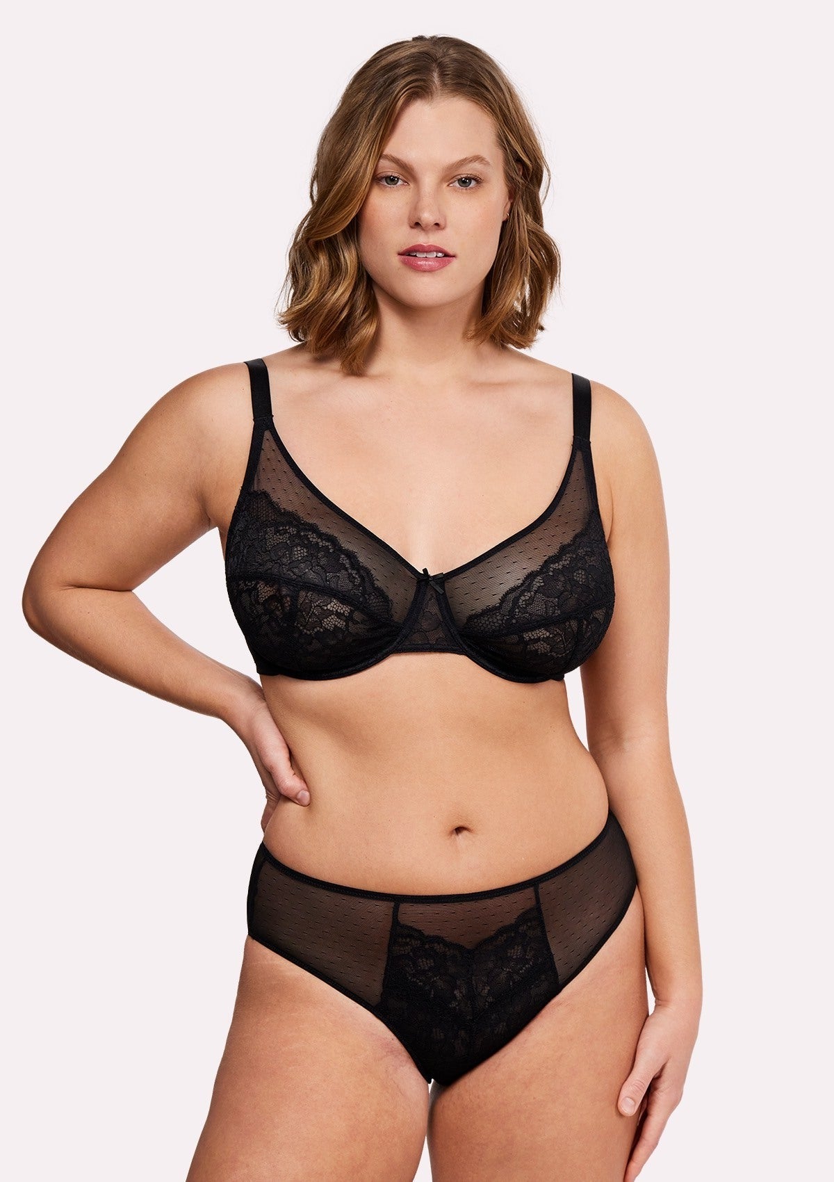 Enchante Lace Unlined Full Coverage Underwire Bra