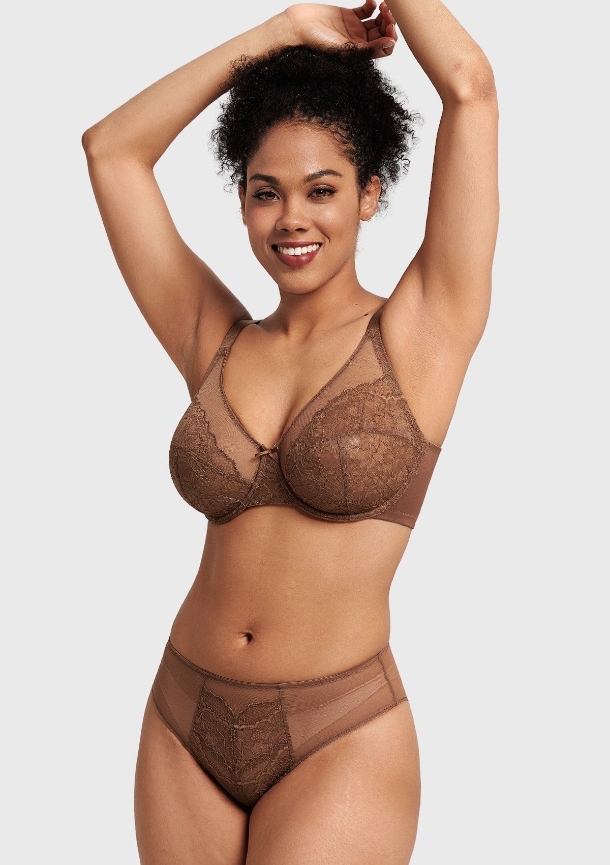 Enchante Lace Unlined Full Coverage Underwire Bra