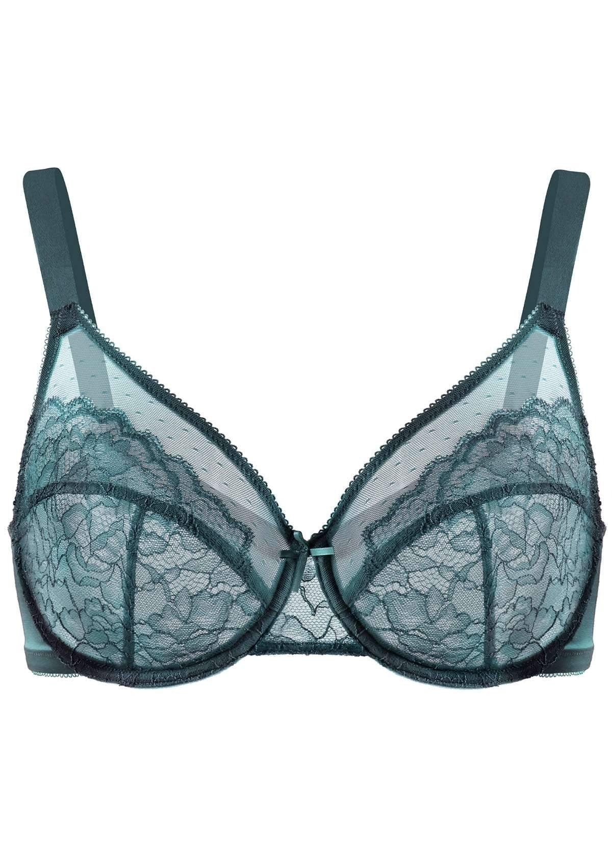 Enchante Lace Unlined Full Coverage Underwire Bra