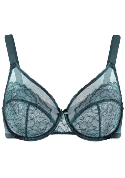 Enchante Lace Unlined Full Coverage Underwire Bra