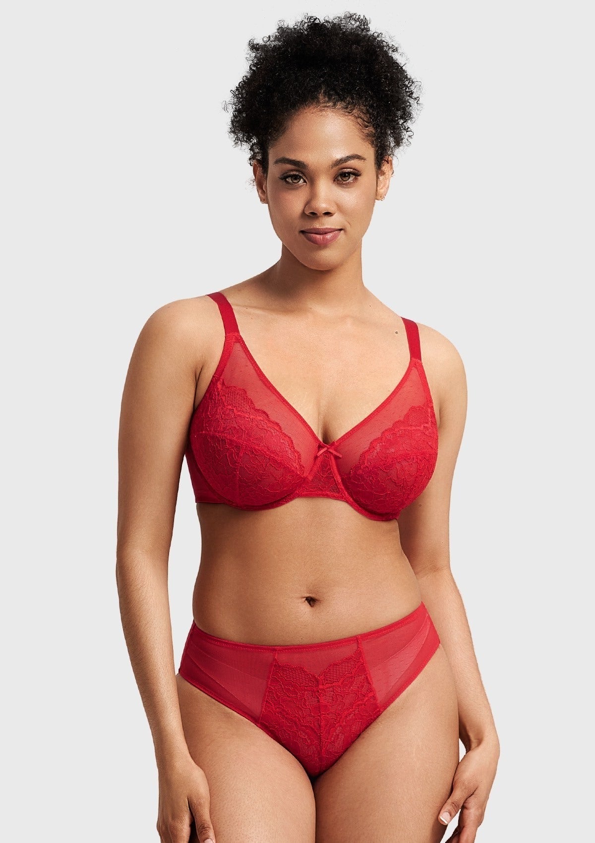 Enchante Lace Unlined Full Coverage Underwire Bra