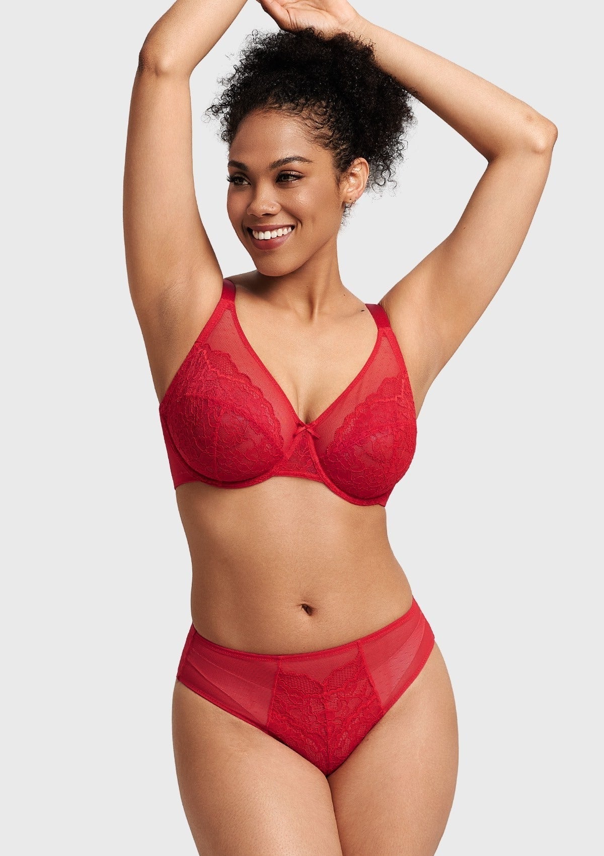 Enchante Lace Unlined Full Coverage Underwire Bra