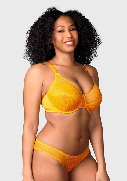 Enchante Lace Unlined Full Coverage Underwire Bra
