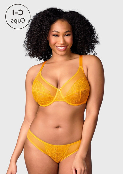Enchante Lace Unlined Full Coverage Underwire Bra