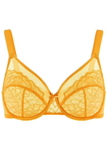 Enchante Lace Unlined Full Coverage Underwire Bra
