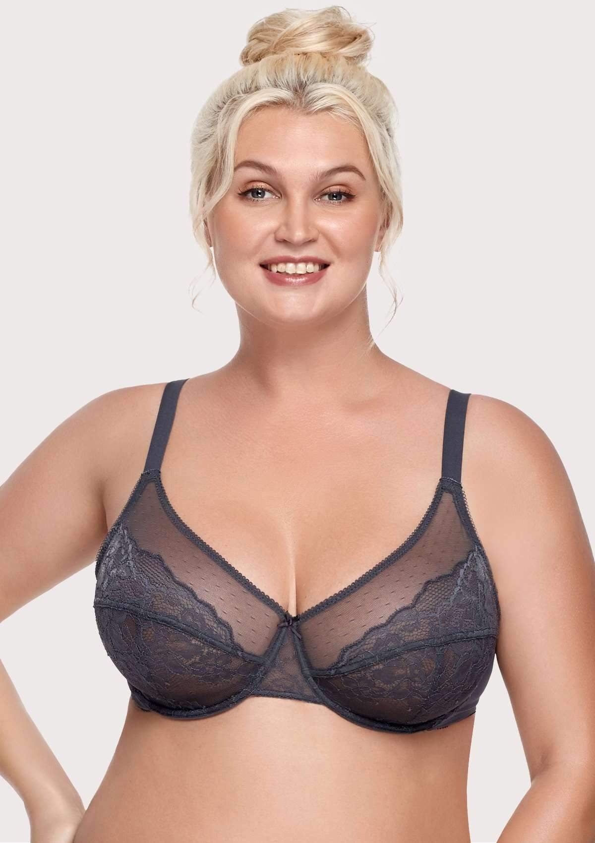 Enchante Lace Unlined Full Coverage Underwire Bra