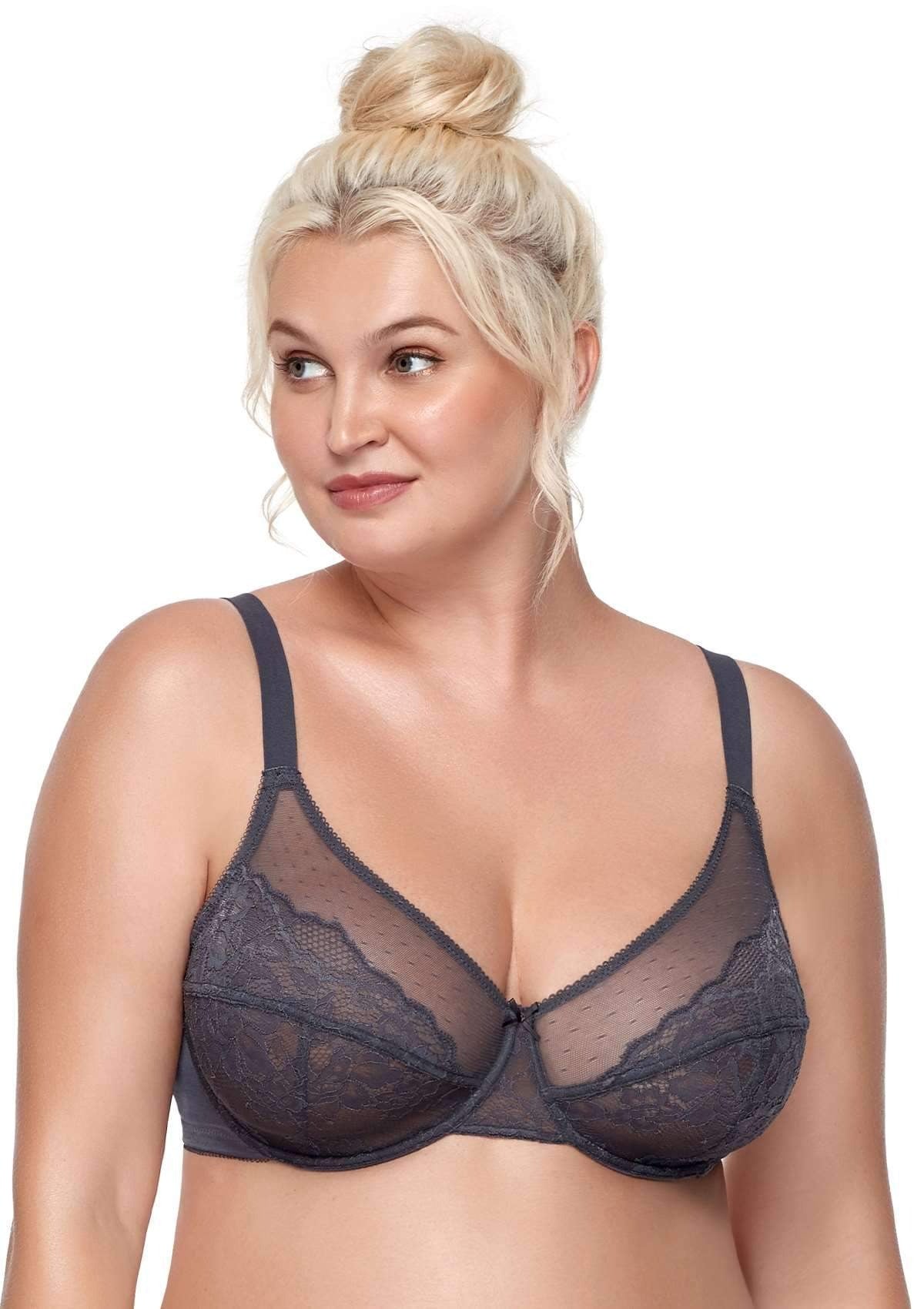 Enchante Lace Unlined Full Coverage Underwire Bra