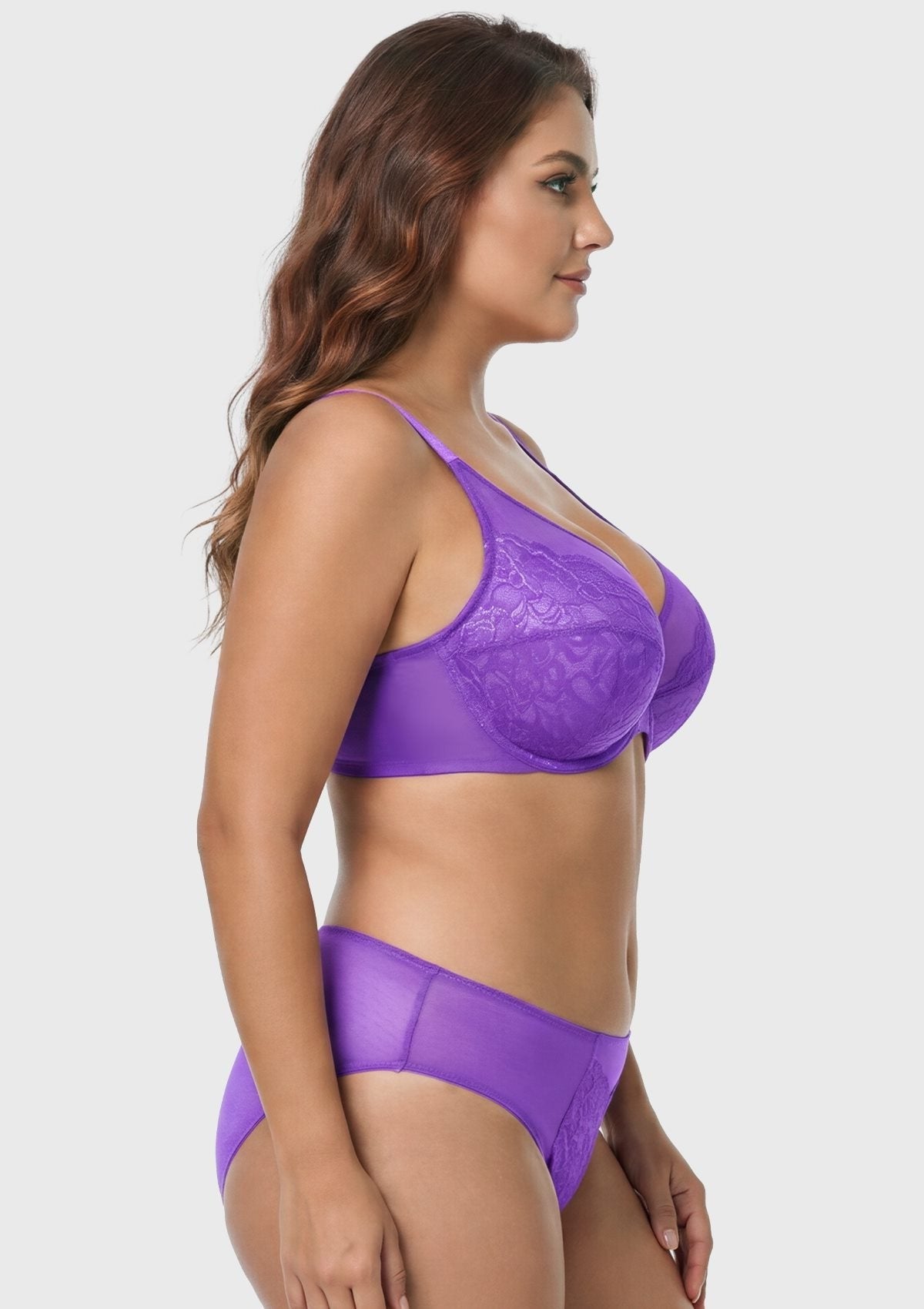 Enchante Unlined Non-padded Lace Underwire Bra