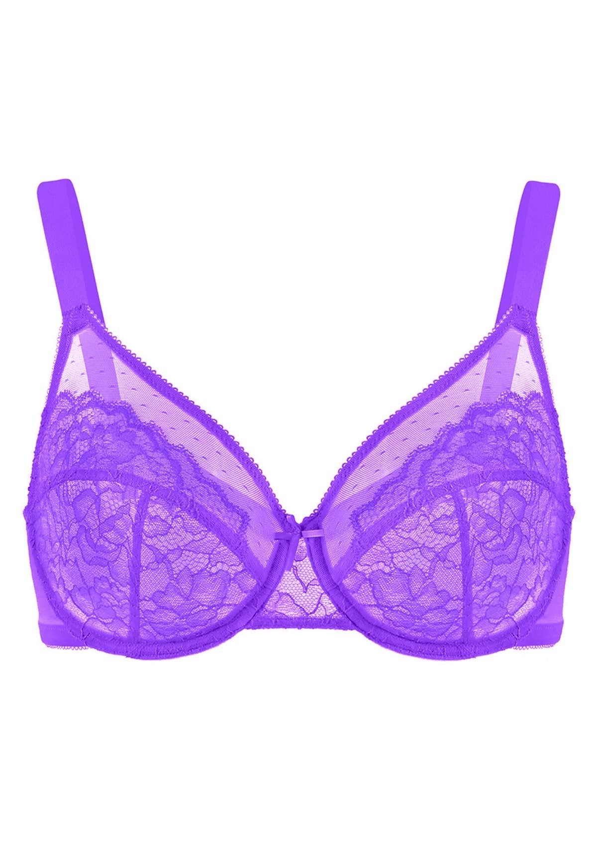 Enchante Unlined Non-padded Lace Underwire Bra