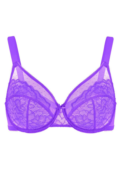 Enchante Unlined Non-padded Lace Underwire Bra