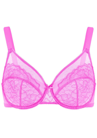 Enchante Lace Unlined Full Coverage Underwire Bra