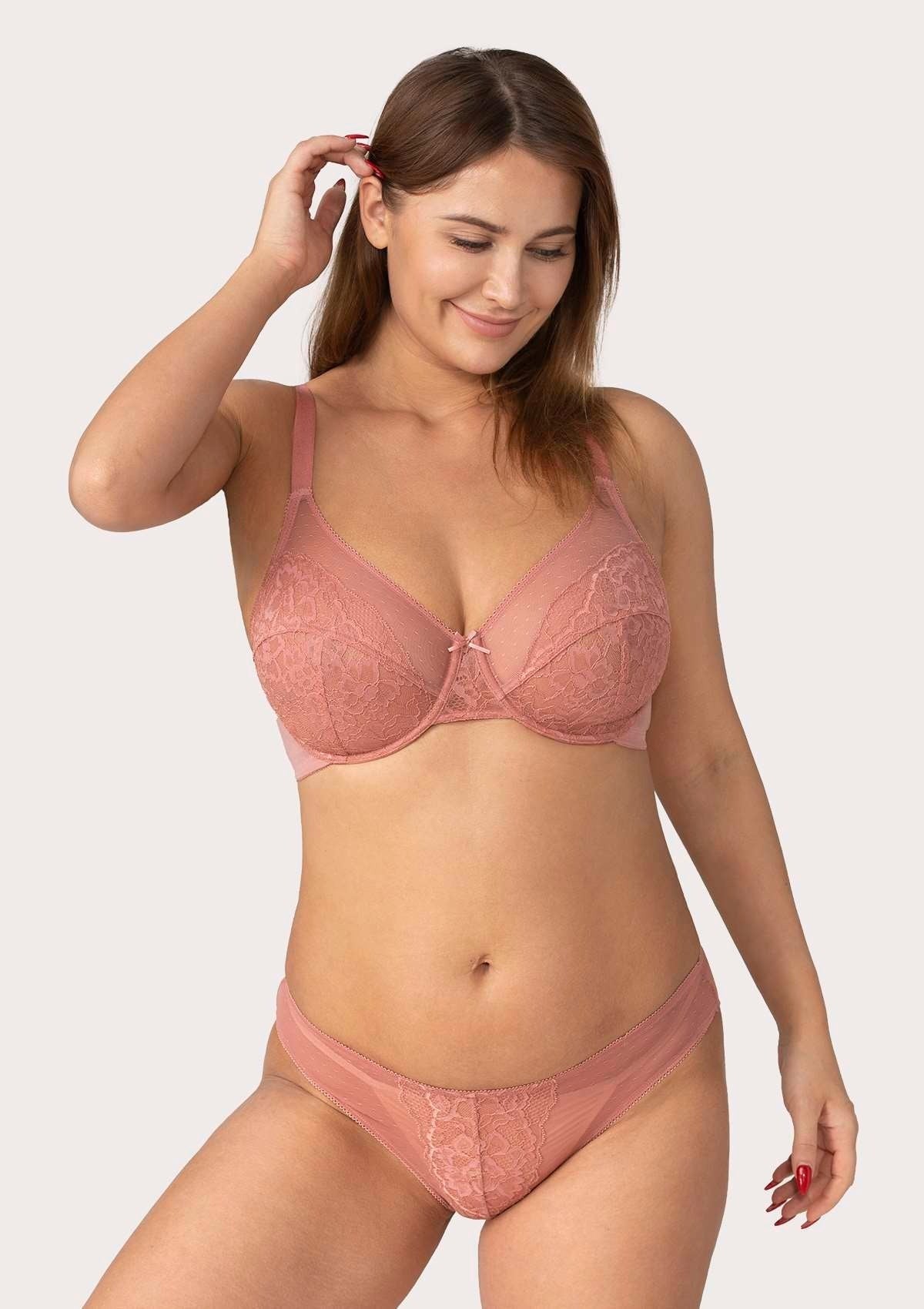 Enchante Lace Unlined Full Coverage Underwire Bra